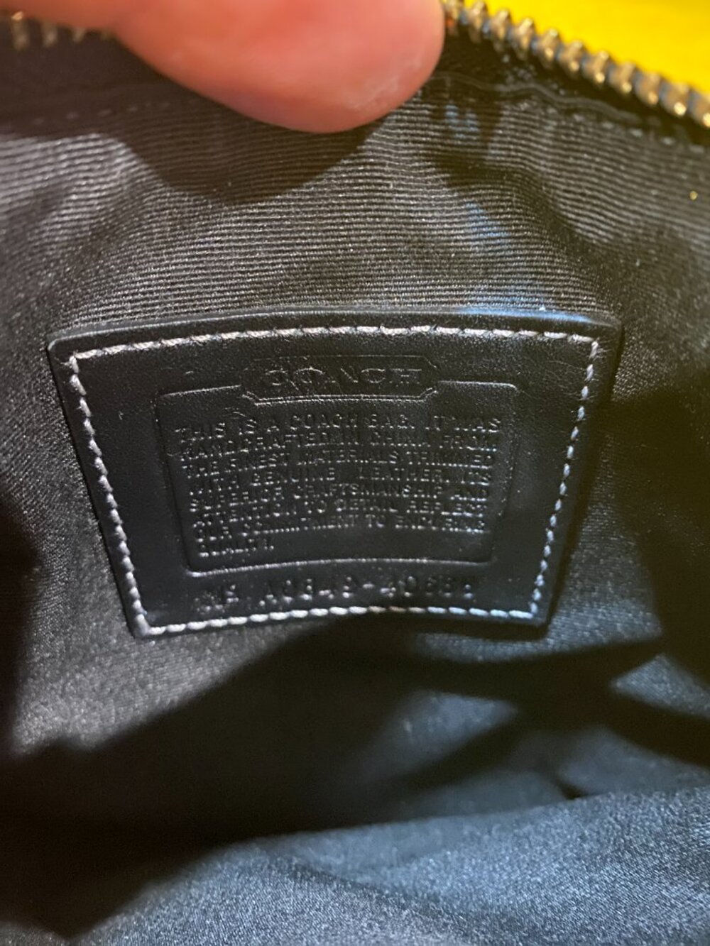 Coach Black Signature Canvas Crossbody Bag | Monogram Logo Print | Convertible - Picture 4 of 5